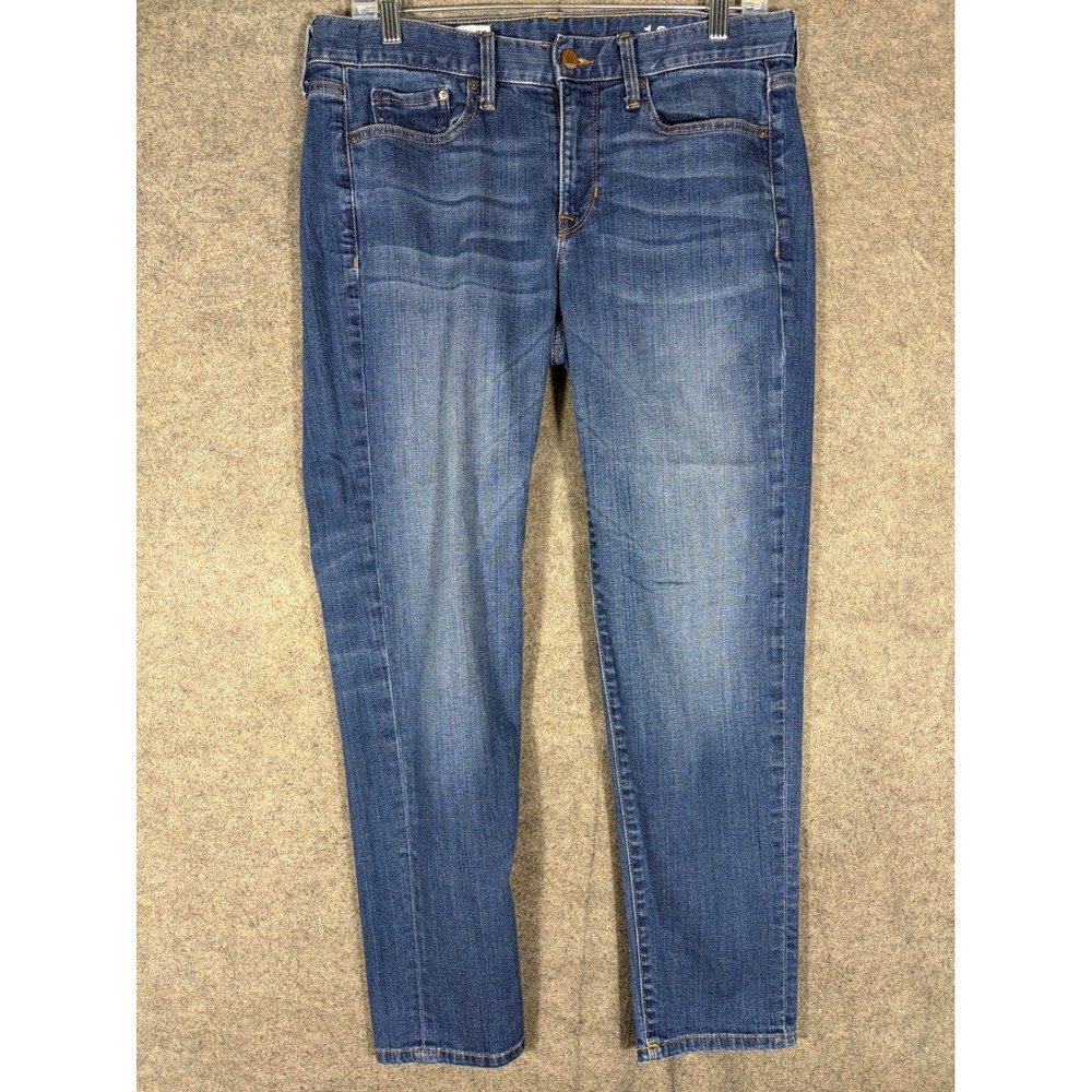 Gap 1969 Sexy Boyfriend Jeans Womens 28 Medium Wash Blue Denim Mid Rise